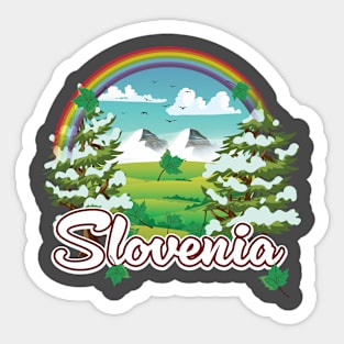 Slovenia Alps travel logo Sticker